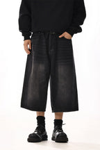 Vintage Washed Cropped Shorts