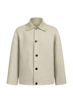 Wool Knit Collar Coat