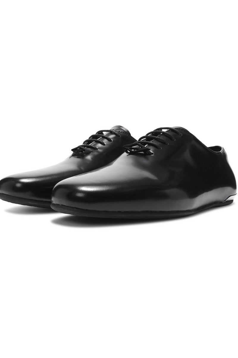Metallic Leather Oxfords