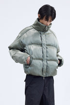 Metallic Collar Down Puffer
