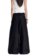 Pleated Wide Leg Trousers