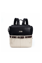 Retro Colorblock Commuter Backpack
