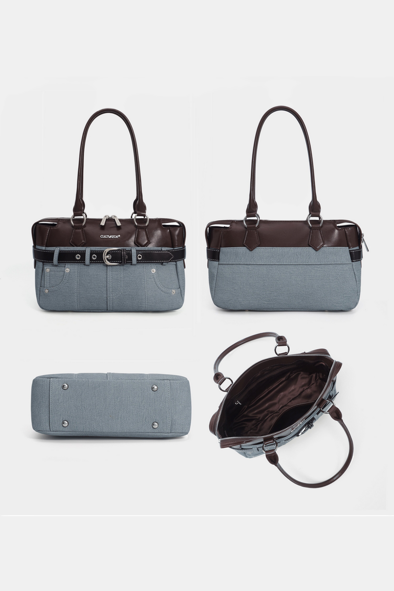 Retro Colorblock Bowling Bag