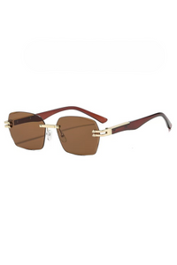 Gold Frame Dark Brown Sheet