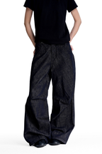 Raw Denim Wide Jeans