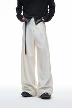 Embroidered Wide Leg Trousers