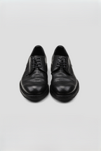 Wrinkled Pointed Derby Shoes