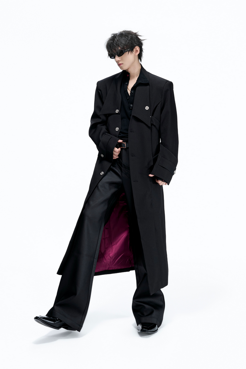 Deconstructed Long Trench Coat