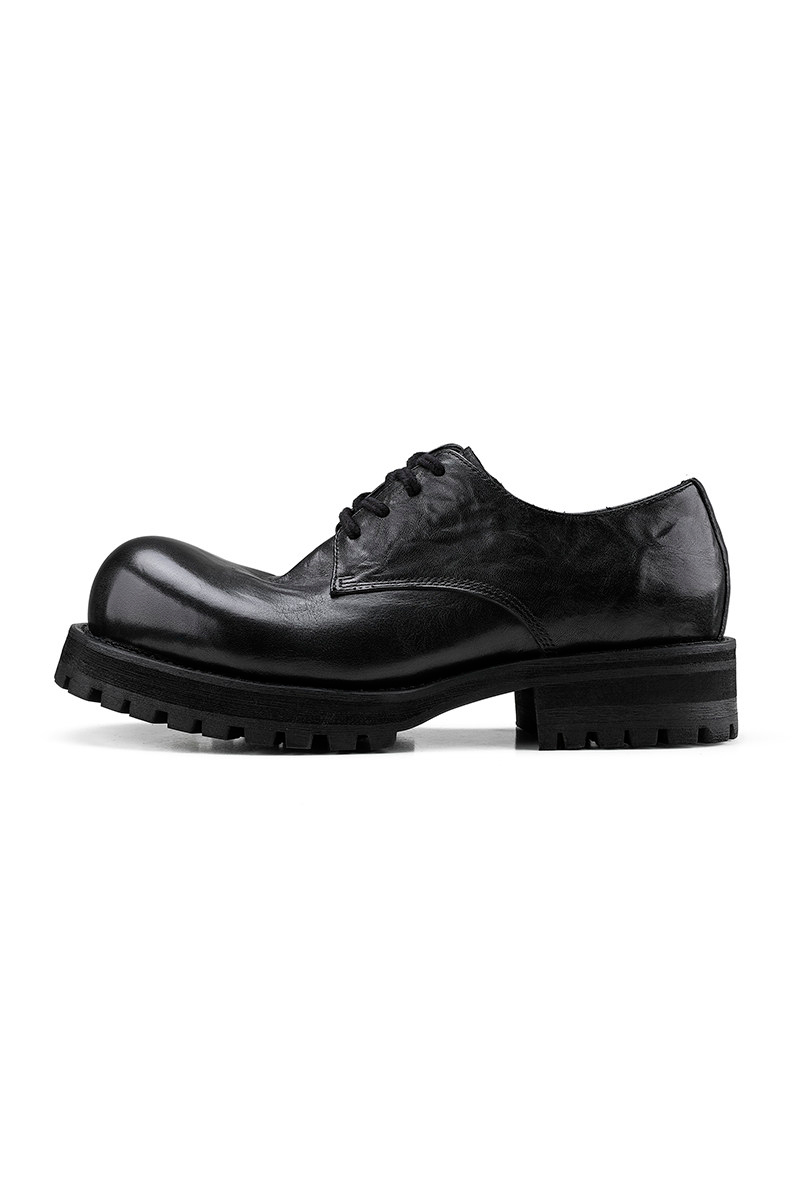 Washed Leather Derby Shoes