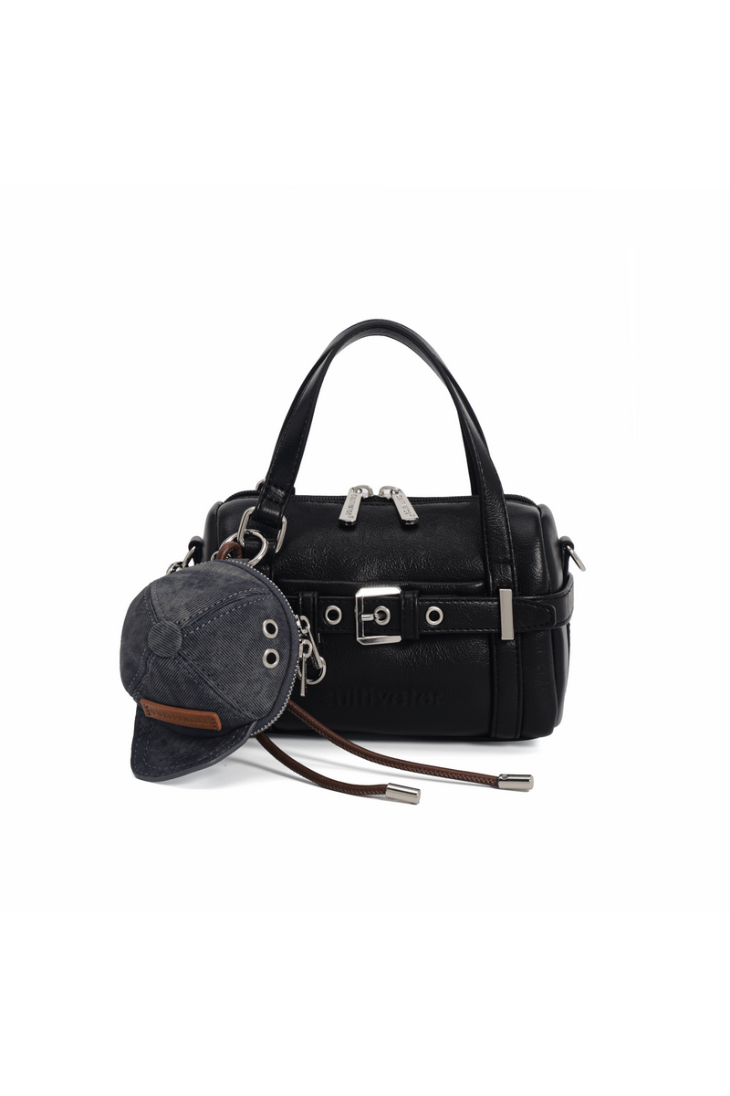 Leather Moto Pillow Bag
