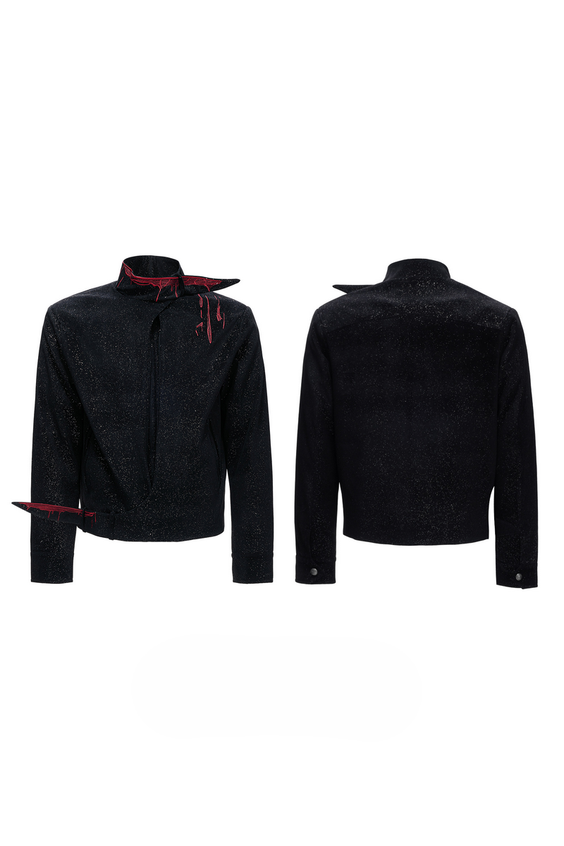 Glitter Suede Embroidered Jacket