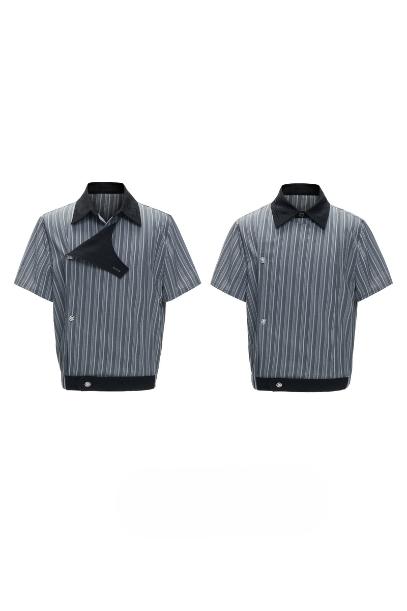 Embroidered Striped Shirt