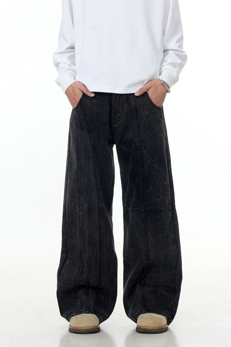 Washed Pocket Work Jeans - EU Only
