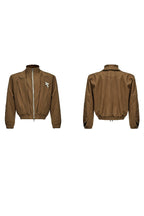 Double Collar Layered Padded Jacket