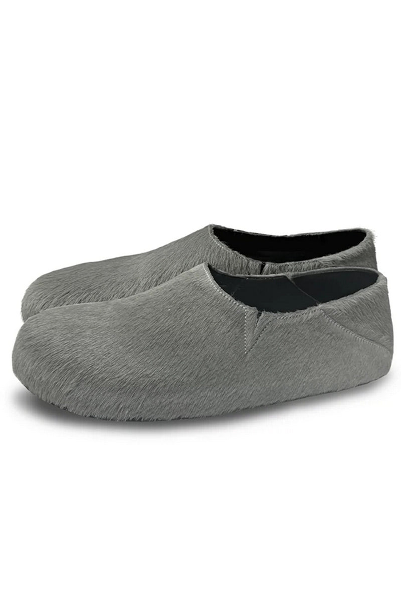Fur Mule Loafers Shoes