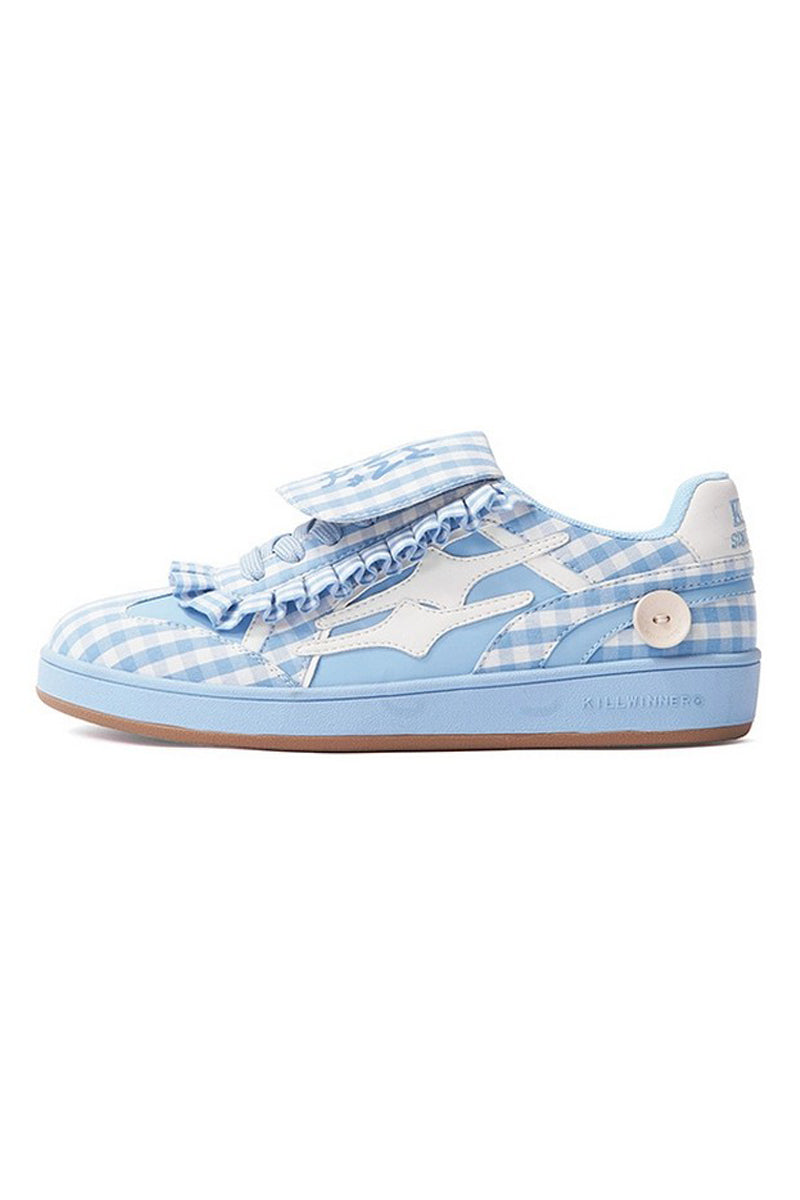 Blue Checkered Dexter Sneakers