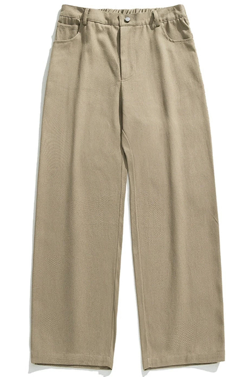 Washed Cotton Relaxed Trousers - EU Only