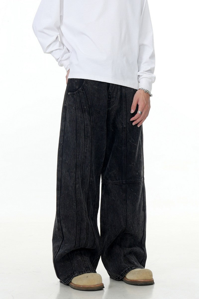 Washed Pocket Work Jeans - EU Only
