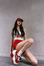 Chunky Platform Red Sneakers