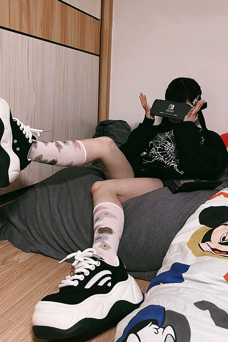 Chunky Platform Black Sneakers