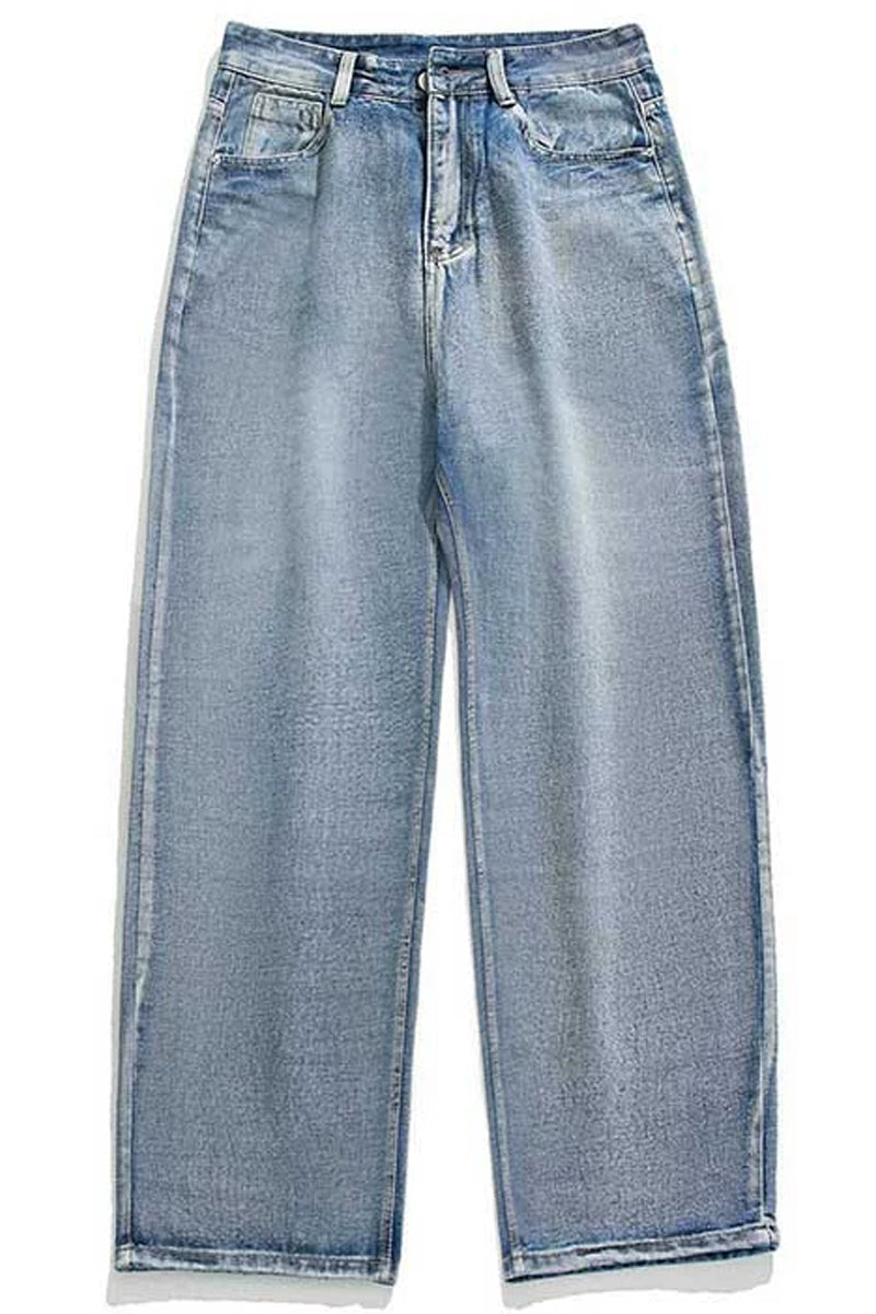 Minimalist Washed Straight Jeans - EU Only