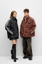 Retro Three-Stripes Down Jacket