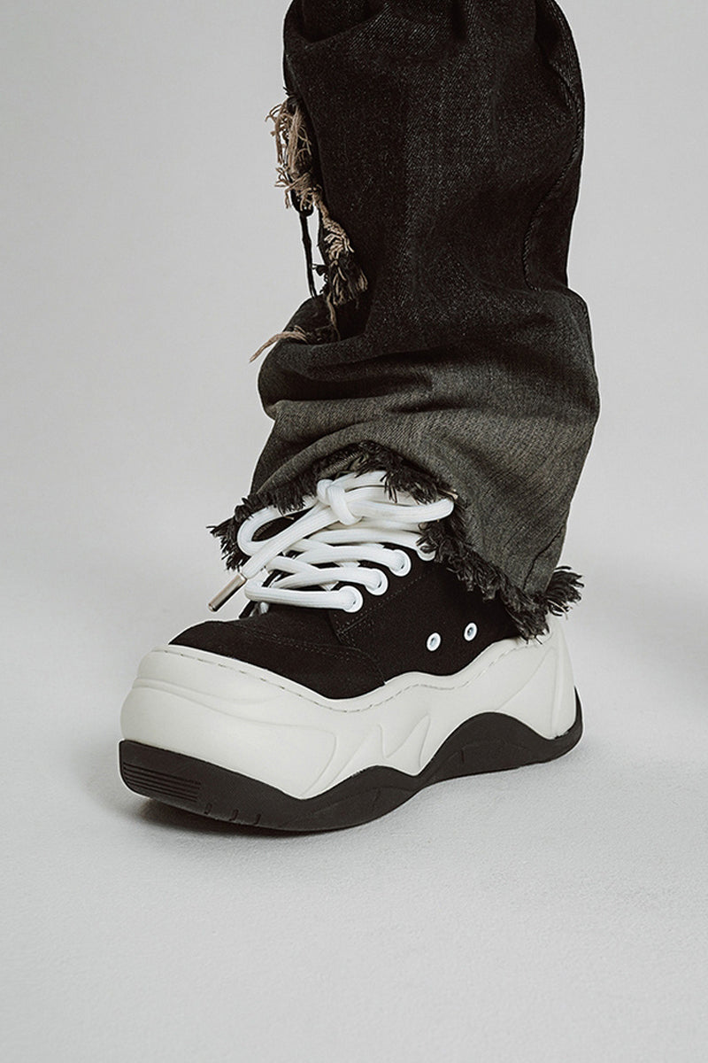 Chunky Platform Black Sneakers