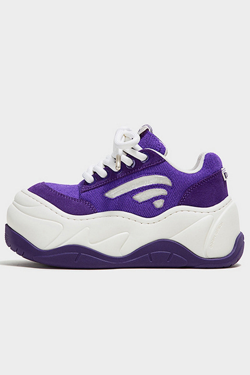 Chunky Platform Purple Sneakers