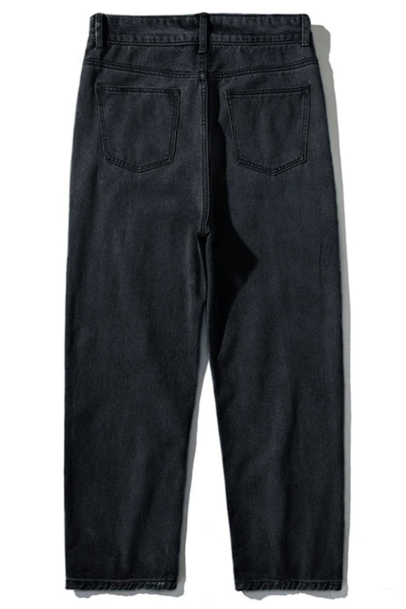 Minimalist Washed Straight Jeans - EU Only