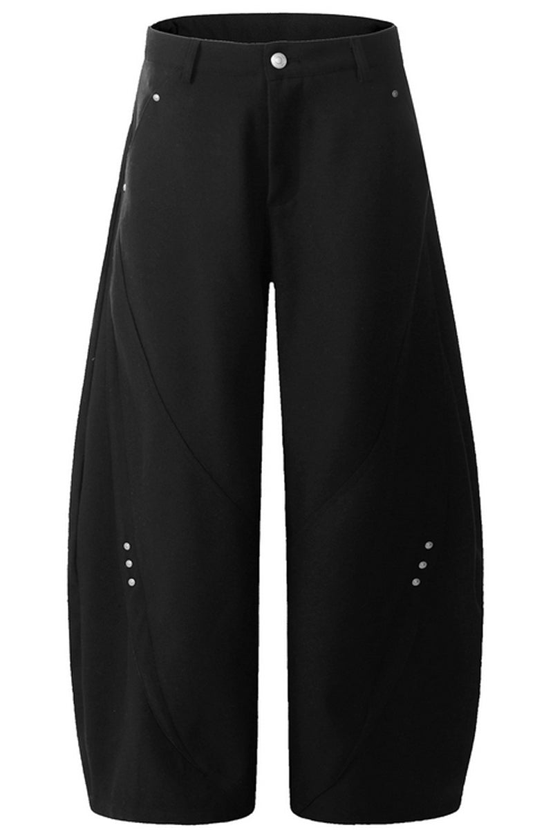 Vintage Street-Style Wide-Leg Trousers