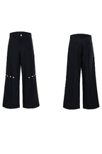 Pleated Wide-Leg Tailored Trousers