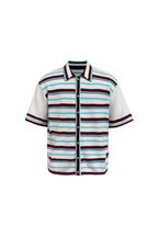 Striped Knit Button Shirt