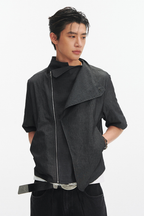Asymmetric Linen Shirt