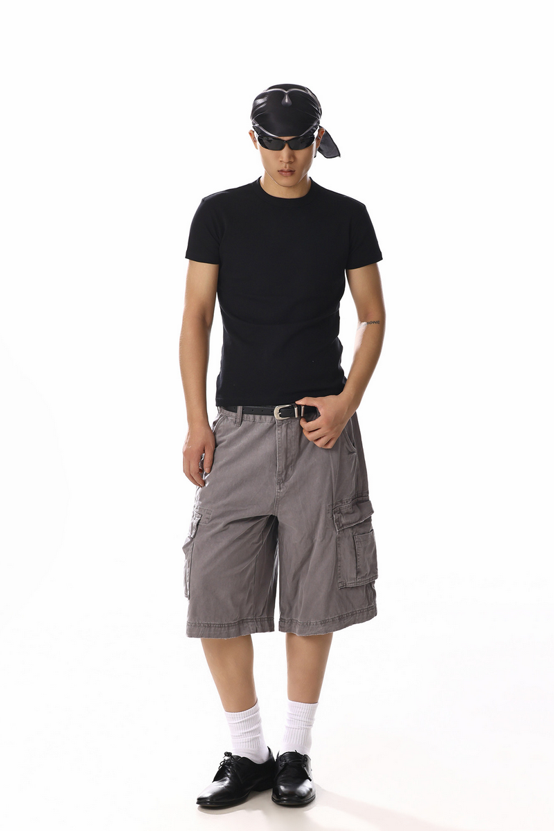 Relaxed Cargo Bermuda Shorts