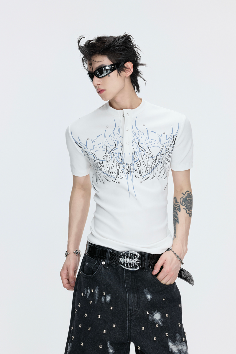 Gothic Studded T-Shirt