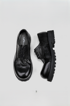 Platform Horsehide Derby Shoes