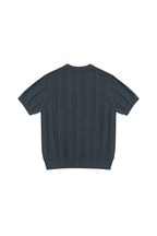 Ribbed Knit Henley Shirt
