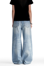 Vintage Whisker Wash Bootcut Jeans