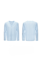 Deep V Neck Long Sleeve