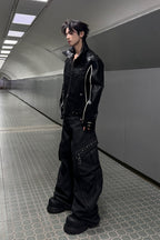 Carbon Trim Biker Jacket
