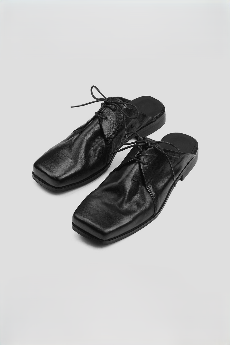 Lace Up Mule Sandals
