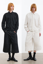 Waxed Cotton Long Sleeve Shirt