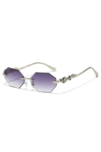 Silver Frame With Double Grey Lenses