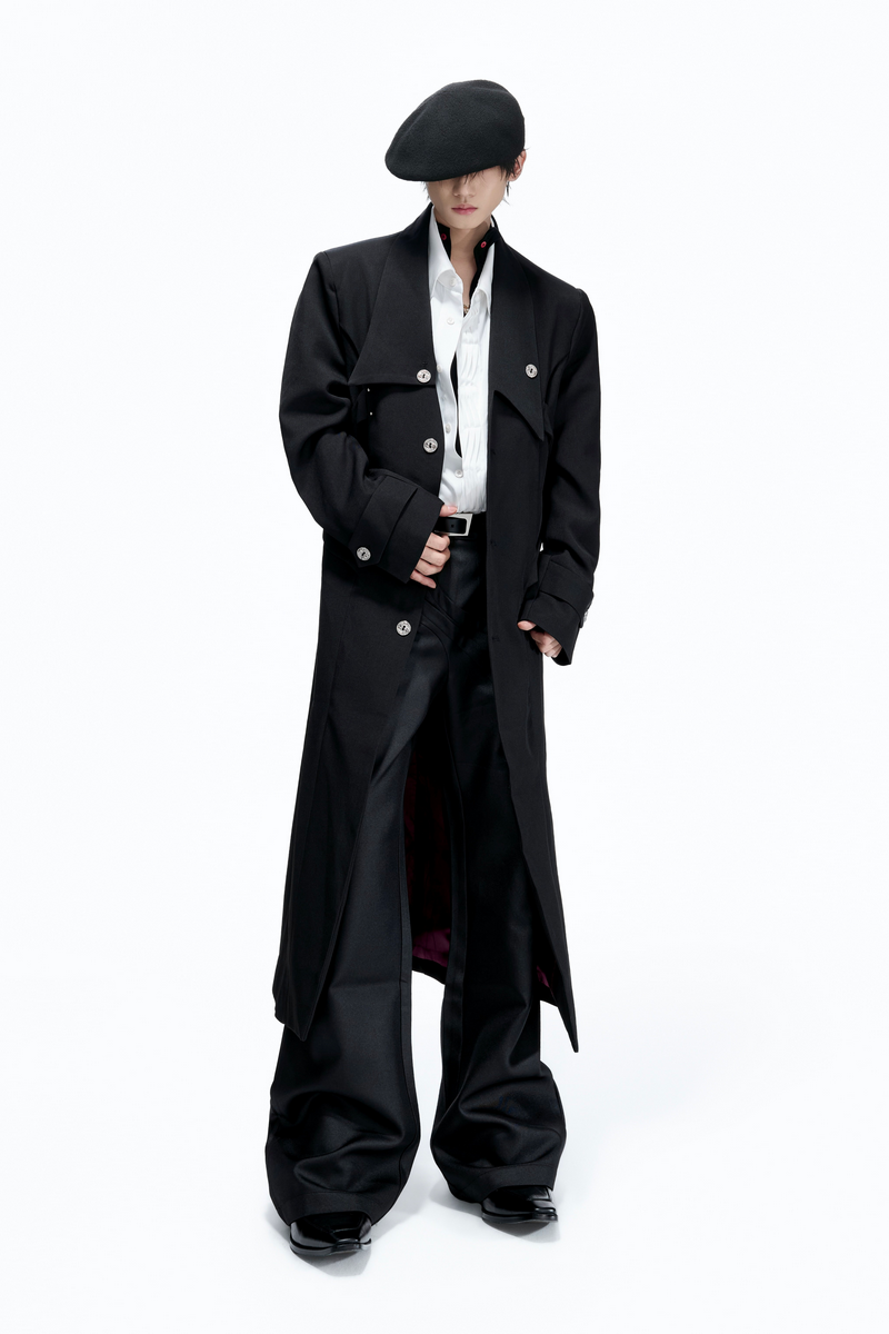 Deconstructed Long Trench Coat