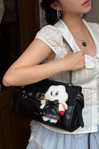 Moto Baguette Shoulder Bag