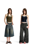 Layered Contrast Strap Tank