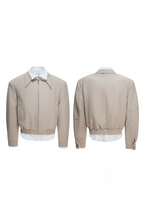 Layered Shirt Panel Jacket