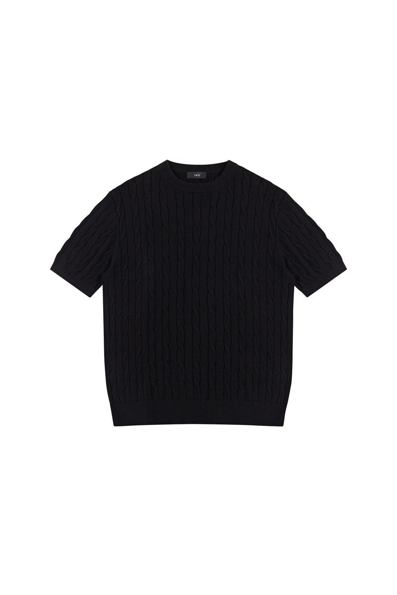Cable Knit T-Shirt