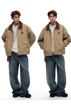 Washed Cargo Padded Jacket