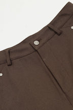 Vintage Street-Style Wide-Leg Trousers